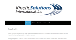 Desktop Screenshot of kinetic-solutions.com